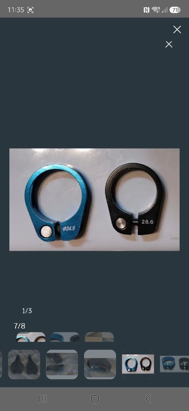 Używany BTWIN Funda para sillín-sillines-abrazaderas tija. bike — zdjęcie 8 z 9