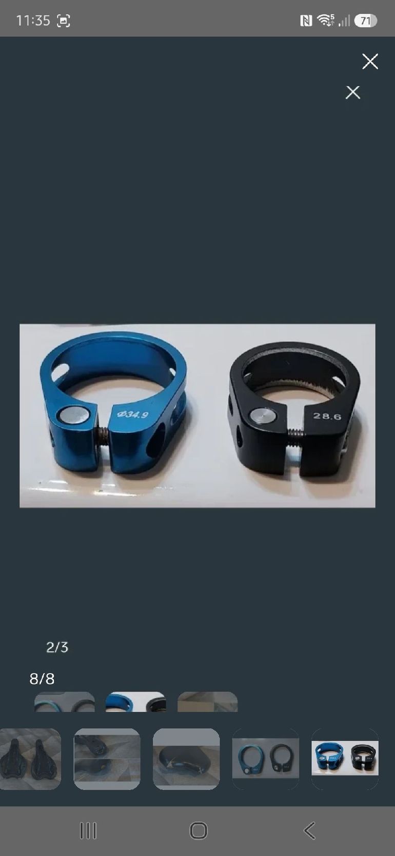 Używany BTWIN Funda para sillín-sillines-abrazaderas tija. bike — zdjęcie 9 z 9