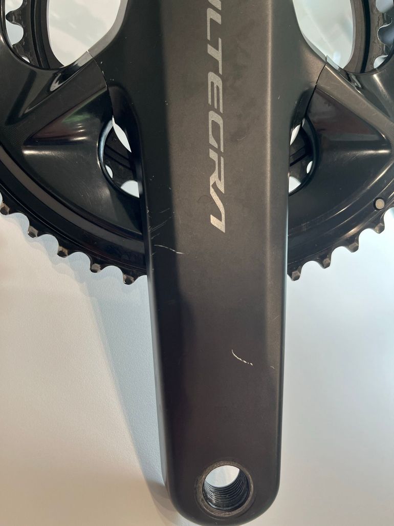 Brugt Shimano Ultegra FC-R8100 Kurbel mit 4iiii Precision 3+ Powermeter linksseitig 2025 bike — billede 2 af 5