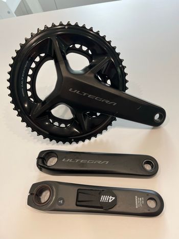 Brugt Shimano Ultegra FC-R8100 Kurbel mit 4iiii Precision 3+ Powermeter linksseitig 2025 bike