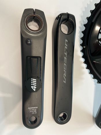 Brugt Shimano Ultegra FC-R8100 Kurbel mit 4iiii Precision 3+ Powermeter linksseitig 2025 bike — billede 3 af 5