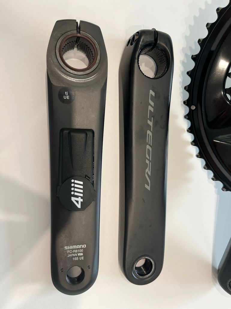 Brugt Shimano Ultegra FC-R8100 Kurbel mit 4iiii Precision 3+ Powermeter linksseitig 2025 bike — billede 3 af 5