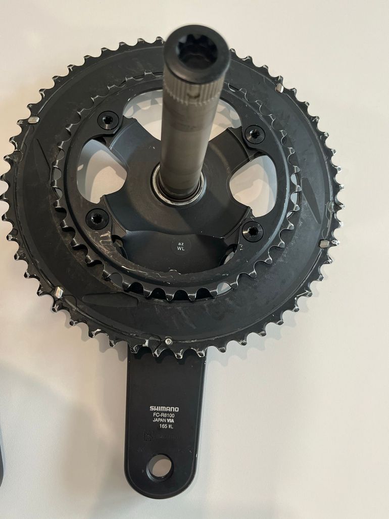 Brugt Shimano Ultegra FC-R8100 Kurbel mit 4iiii Precision 3+ Powermeter linksseitig 2025 bike — billede 4 af 5