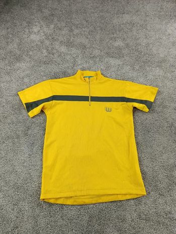 Gebrauchtes Match Winner maillot velo homme taille s -69 7058 cyclisme route respirant jaune bike