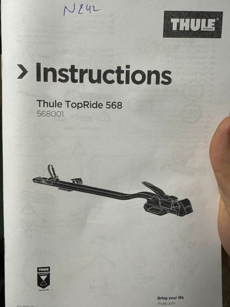 Used Thule TopRide Roof Bike Rack bike — image 1 of 9