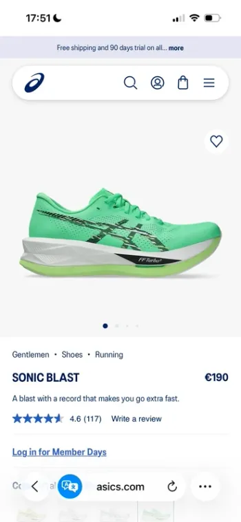 Brugt Asics Sonic Blast bike — billede 6 af 6