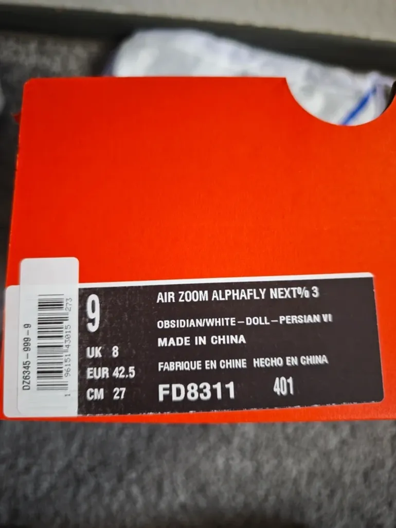 Brugt Nike Air Zoom Alphafly NEXT% 3 bike — billede 9 af 9
