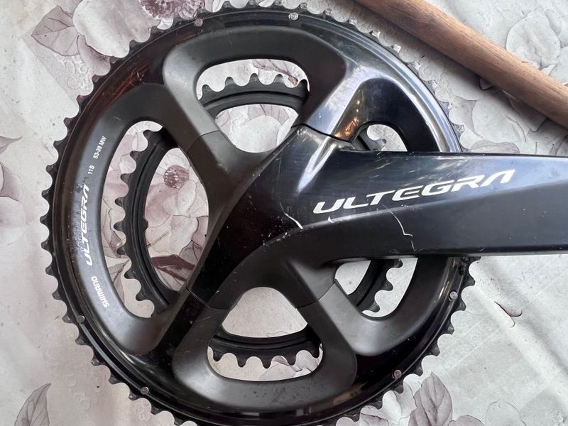 Shimano Ultegra FC-R8000 11s (53/39T, 175mm) Drivetrain & Pedals usato