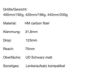 Used Lightweight Handlebar 42cm bike — image 6 of 6