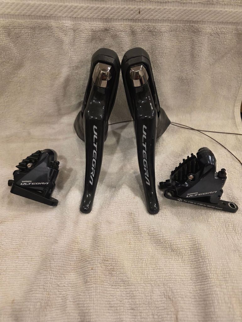 Used Shimano Ultegra Disc Brake Levers and Calipers bike — image 1 of 9
