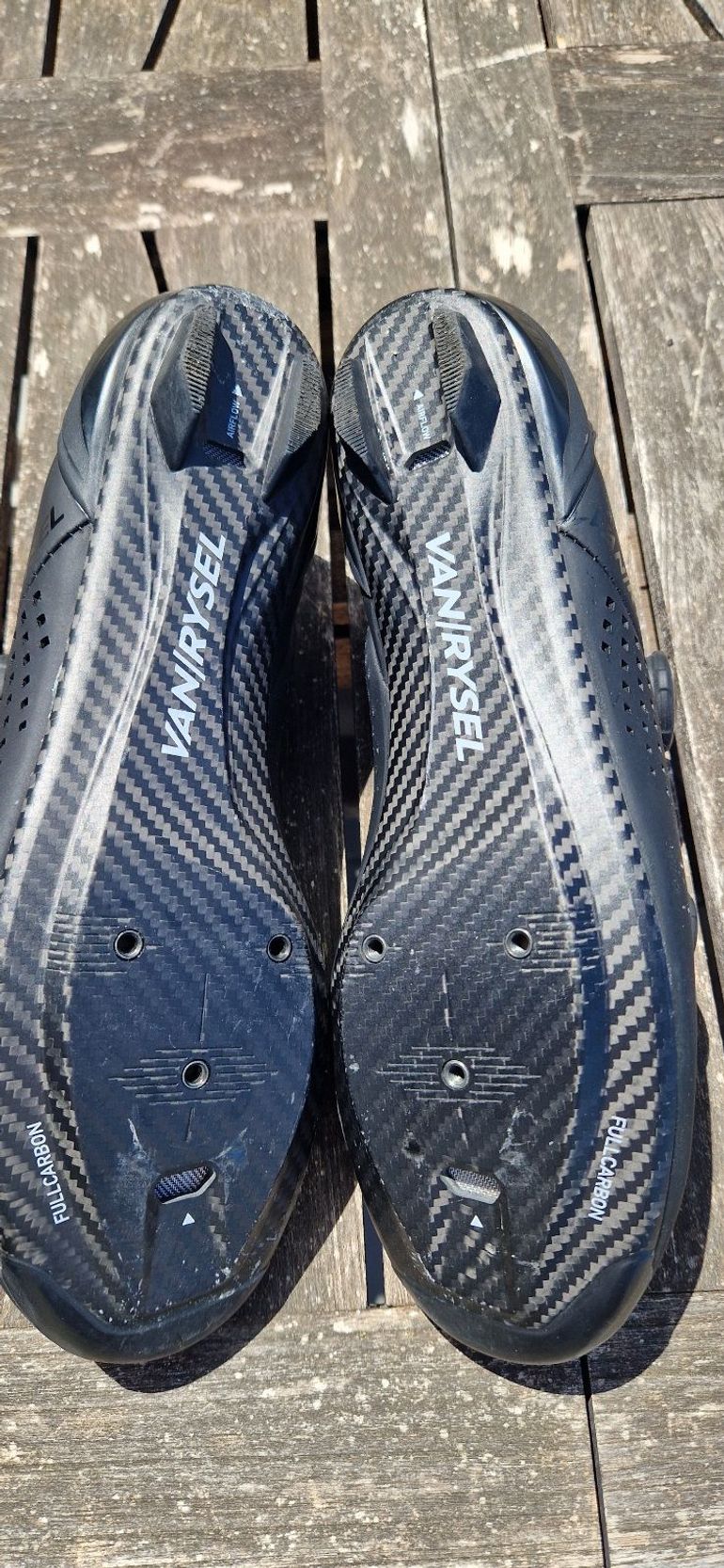 Brugt Van Rysel Full Carbon Cycling Shoes Size 42 bike — billede 4 af 5