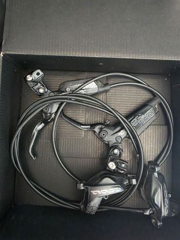 Used Sram Code R 4-piston Disc Brakes Front and Rear bike