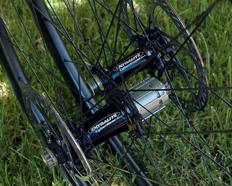Used EXTRALITE CyberDisc Cyber-Disc 339 Laufradsatz/39mm/nur 1070(!)g/UVP 1999, --/TOP bike — image 4 of 12