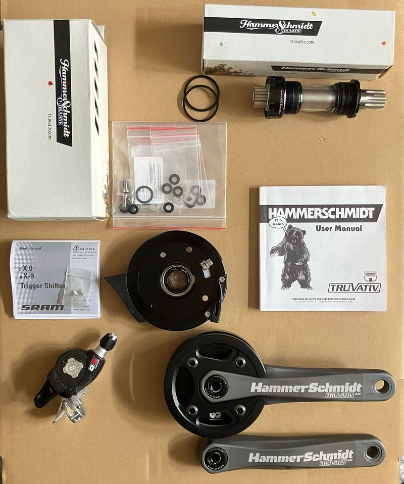 Tweedehands Truvativ HammerSchmidt Crank Drivetrain & Pedals