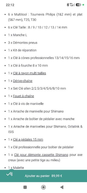 Použité neat Boite a outils vélo bike — obrázek 5 z 5