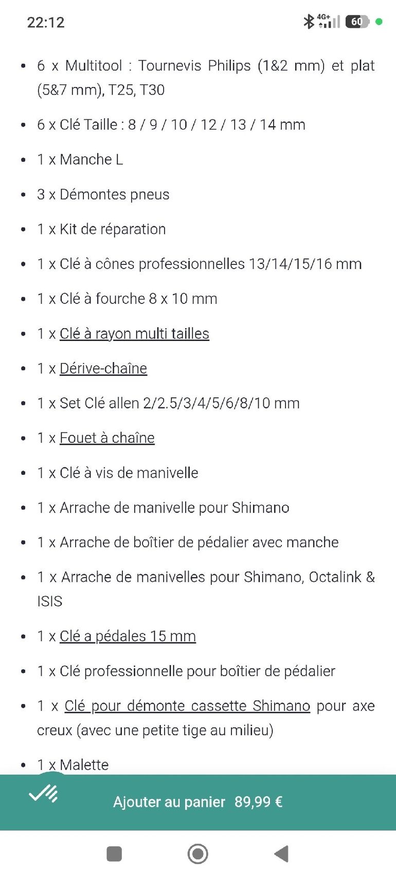 Použité neat Boite a outils vélo bike — obrázek 5 z 5