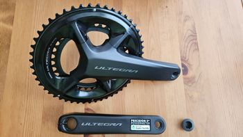 Käytetty Shimano Ultegra FC-R8100 Crankset 175mm 50-34T with 4iiii Precision 3+ Powermeter 2026 bike