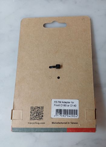 Used Trp Ff5 Front Flat Mount Adapter 140 160mm bike — image 2 of 2