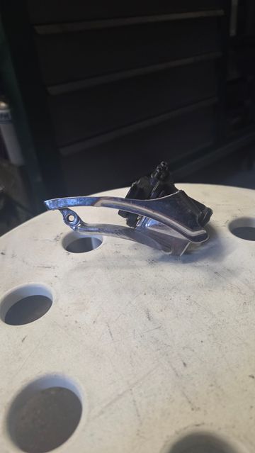 Used Decathlon 3x7/8 31.8 mm Front Derailleur Drivetrain & Pedals