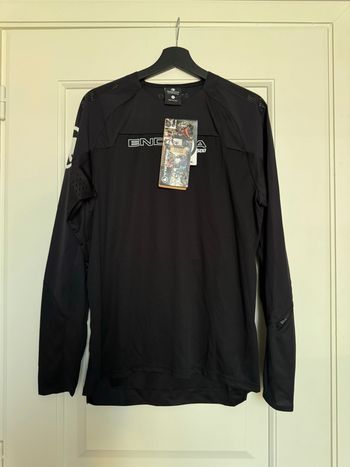 Used Endura MT500 Burner Long Sleeves Jersey Black bike