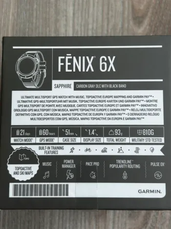 Used Garmin Fenix 6X Sapphire bike — image 6 of 8