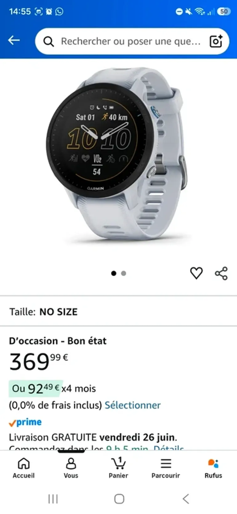 Used Garmin Forerunner 955 2025 bike — image 15 of 15