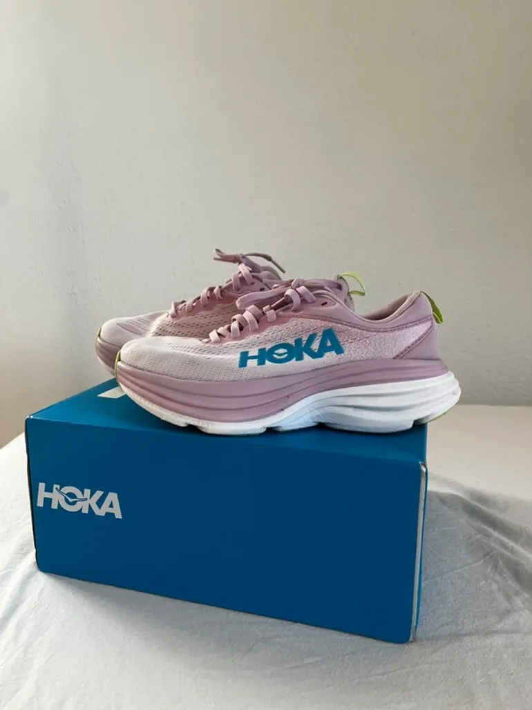 Hoka sportschoenen roze mt 37, 5 bike usato — immagine 3 di 5
