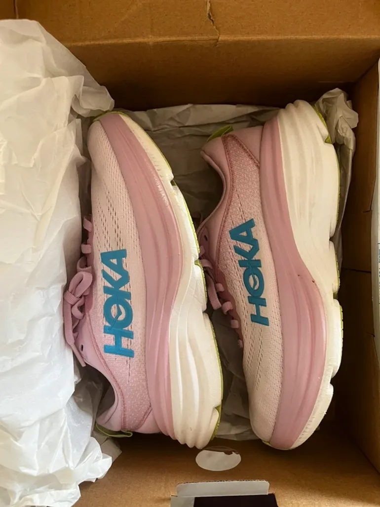 Hoka sportschoenen roze mt 37, 5 bike usato — immagine 2 di 5