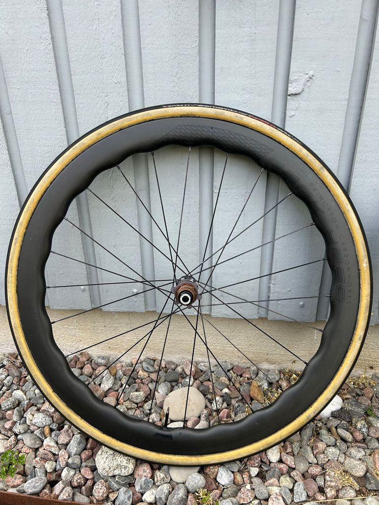 Gebrauchtes Princeton Carbonworks Peak 4550 Tubular Wheelset – Tactic TR01 Hubs 2022 bike — Bild 2 von 6