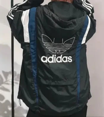 Used Adidas K-Way Hooded Jacket bike