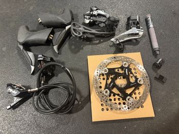 Used Shimano GRX Di2 RX-815 mini groupset 2023 bike
