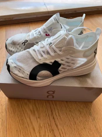 Used Lightweight White Racing Running Shoes bike