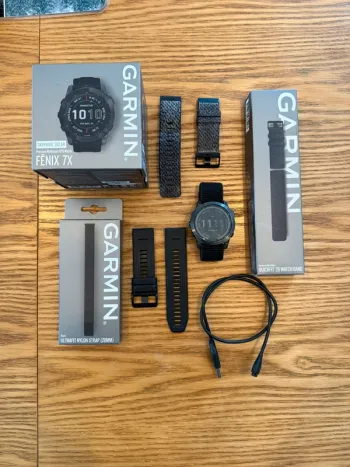 Použité Garmin Fénix 7X Sapphire Solar bike