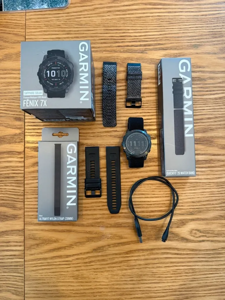 Použité Garmin Fénix 7X Sapphire Solar bike — obrázek 1 z 7