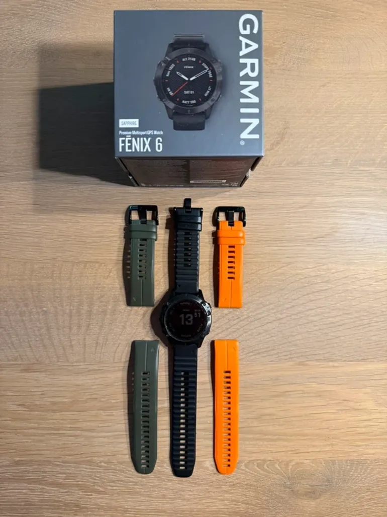 Použité Garmin Fenix 6 Pro Sapphire bike — obrázek 1 z 7