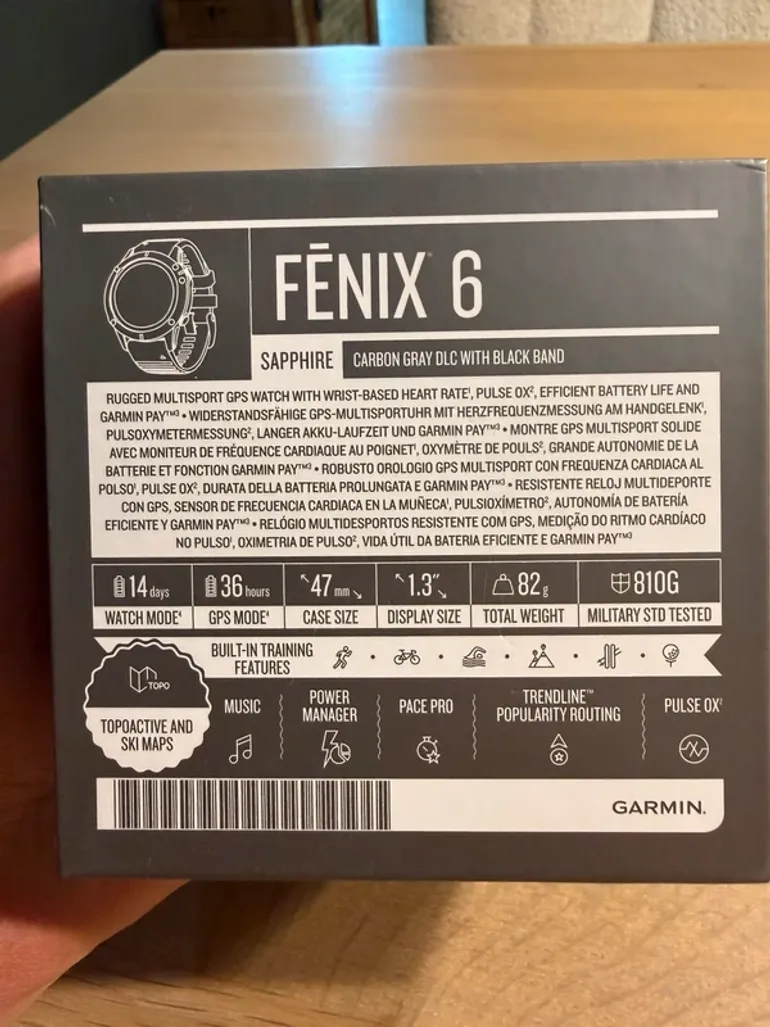 Použité Garmin Fenix 6 Pro Sapphire bike — obrázek 7 z 7