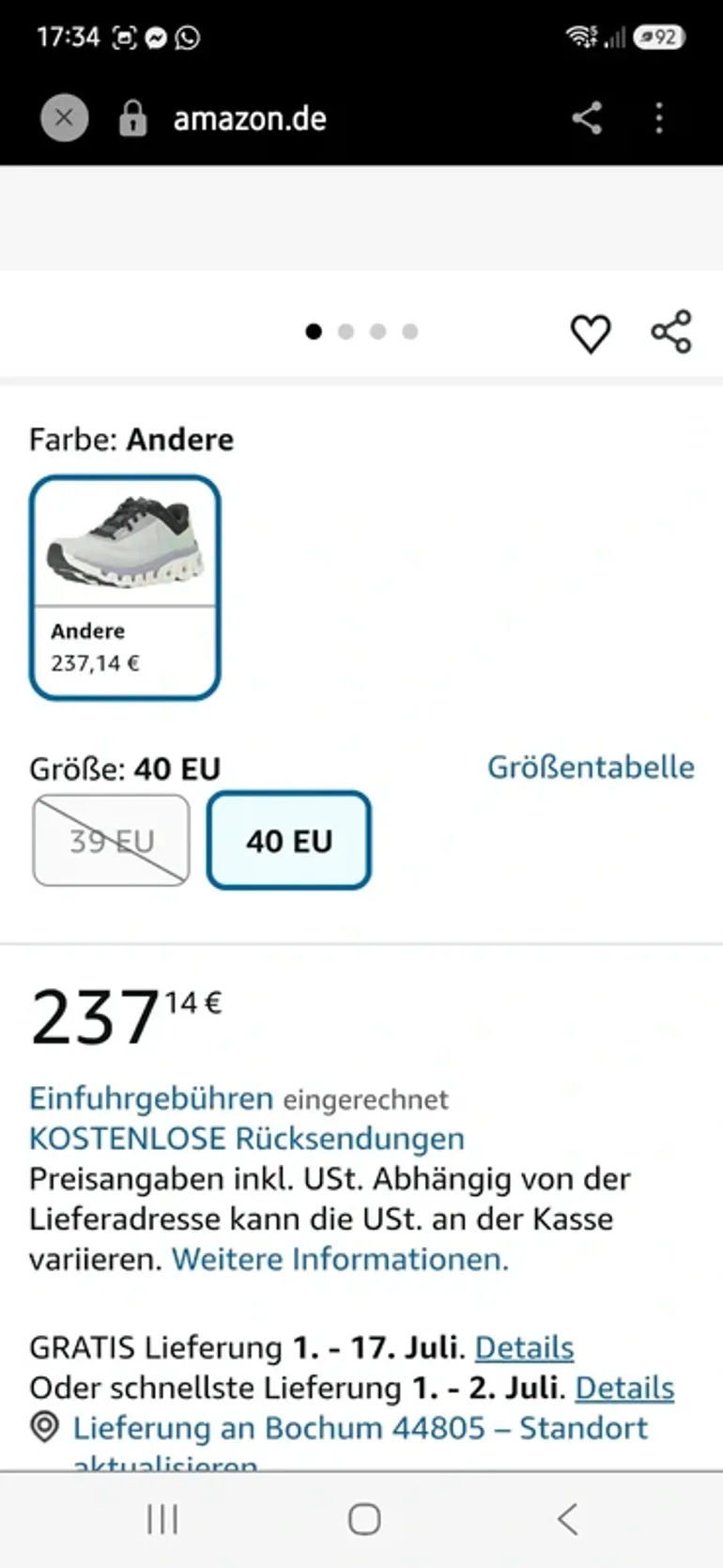 Tweedehands On Running Cloudflow 4 bike — afbeelding 4 van 8