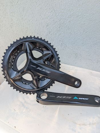 Used Shimano 105 Inpeak Power Meter Crankset 12-speed bike — image 2 of 4