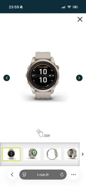 Gebrauchtes Garmin fenix 7s Pro bike