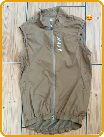 Used MAAP cycling vest khaki XS bike