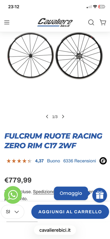 Tweedehands Fulcrum Racing Zero c17 bike — afbeelding 1 van 9