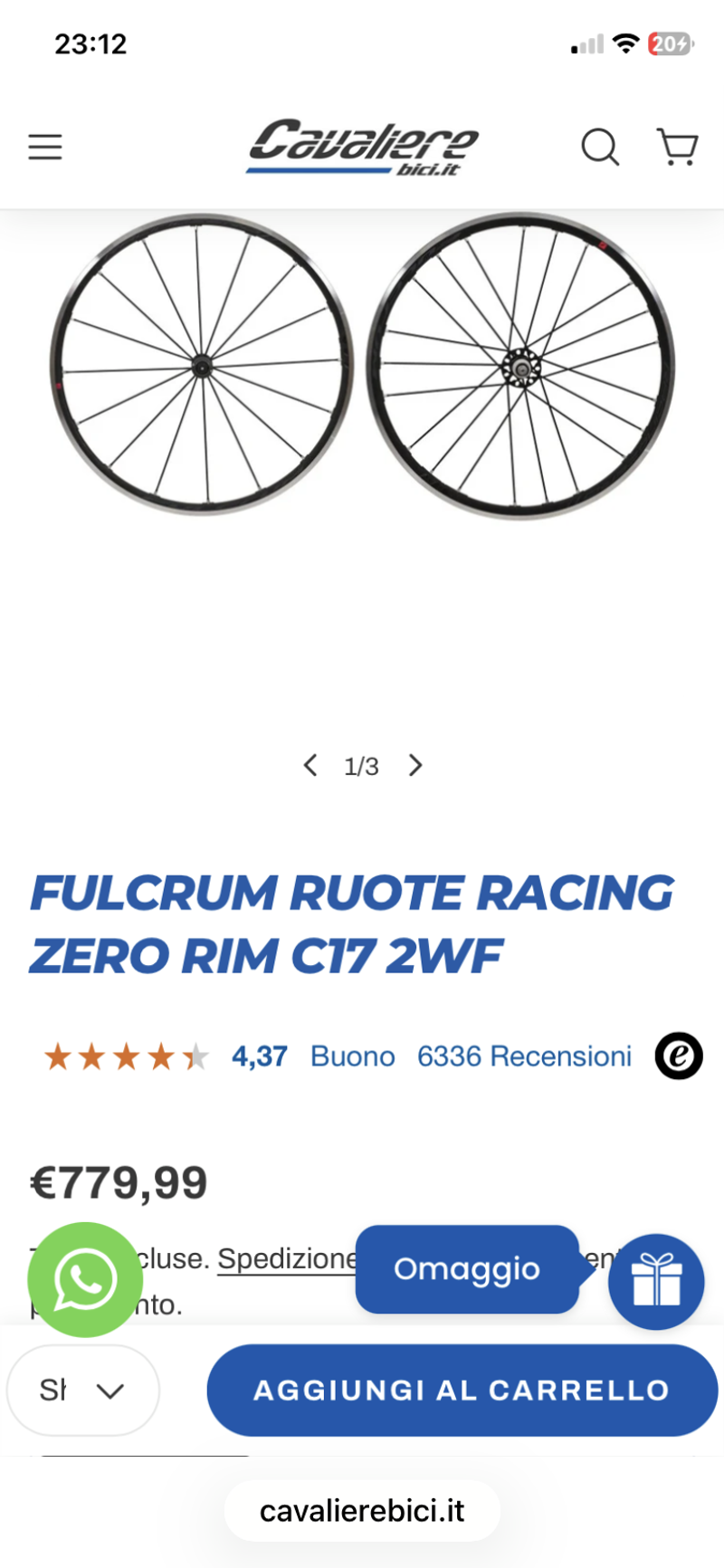 Tweedehands Fulcrum Racing Zero c17 bike — afbeelding 1 van 9