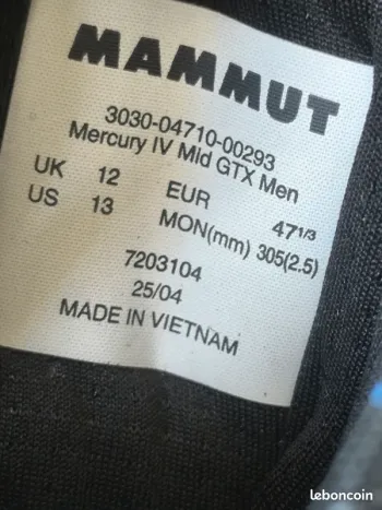 Used Mammut Mercury IV Mid GTX bike — image 2 of 3