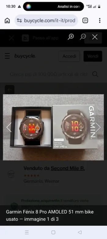 Used Garmin Fenix 8 pro amoled bike