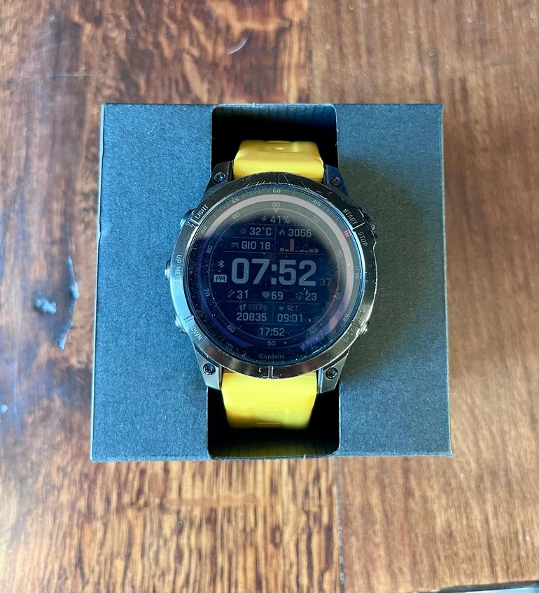 Used Garmin Fenix 7 Sapphire Solar bike — image 2 of 6