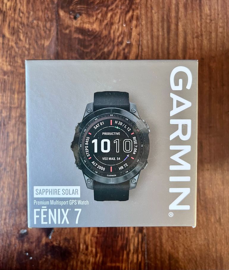 Used Garmin Fenix 7 Sapphire Solar bike — image 1 of 6