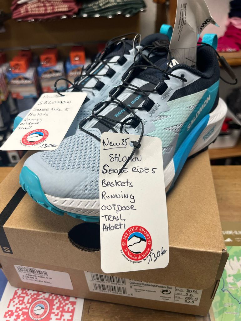 Used Salomon Sense Ride 5 Trail Running Shoes 2026 bike — image 1 of 5