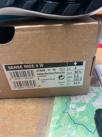 Used Salomon Sense Ride 5 Trail Running Shoes 2026 bike — image 5 of 5