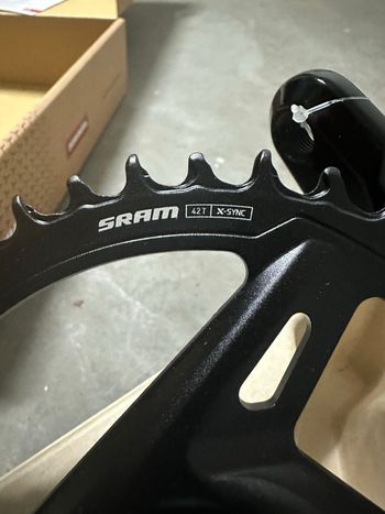 Used Sram Rival XPLR 42t Crankset w/ power meter 2026 bike — image 4 of 7