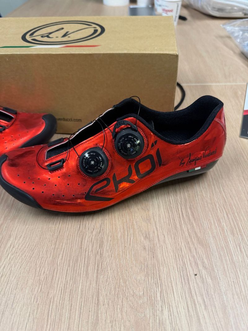 Used Ekoi carbonio pro chromo red 2023 Cycling Shoes